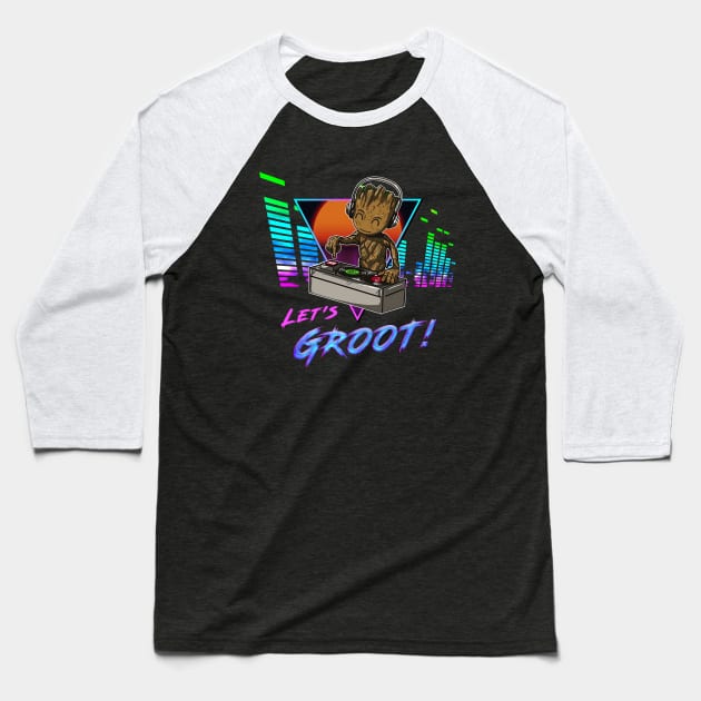 Let's Groot! Baseball T-Shirt by NotoriousMedia